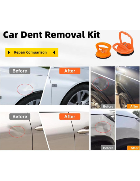 Kit de extractor de abolladuras ZXFLOOV 3 piezas sin pintura