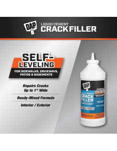 DAP Rellenador de Grietas de Cemento Líquido 0.95L Gris 2