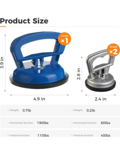 Kit de Extractor de Abolladuras Tzuoen MX0012 - 3 Piezas 2