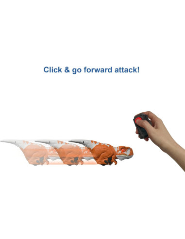 Juguete Dinosaurio Mattel Atrociraptor Rojo Interactivo