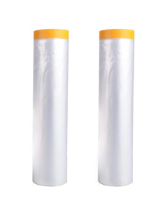 Película de Enmascarar con Cinta OULIGET 4.27x19.81m 2 Rollos