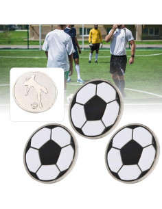 Moneda de lanzamiento de fútbol Les-Theresa 3 piezas 8.65 cm 2