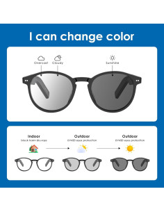 Gafas Inteligentes GetD Fotocromáticas Bluetooth 5.4 2