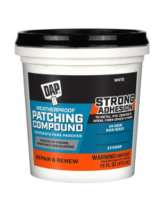 Compuesto de Parcheo Impermeable DAP 16 Oz Blanco