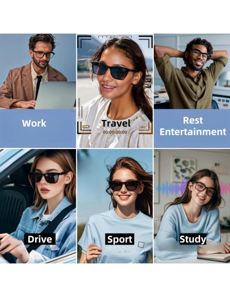 Gafas Inteligentes Bluetooth HJX GS05 Unisex Lentes Polarizados