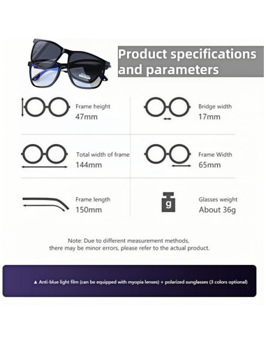 Gafas Inteligentes Bluetooth HJX GS05 Unisex Lentes Polarizados