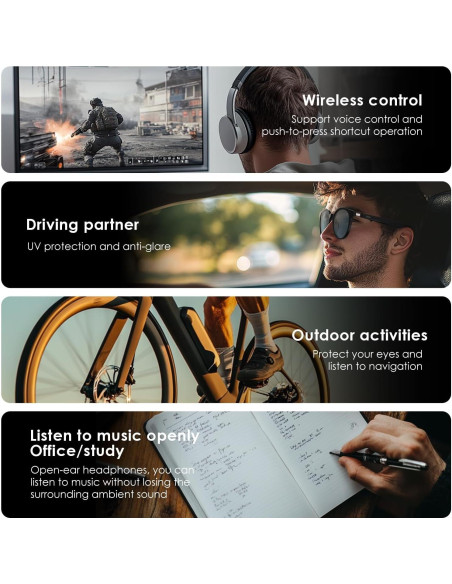 Gafas Inteligentes GetD Fotocromáticas Bluetooth 5.4