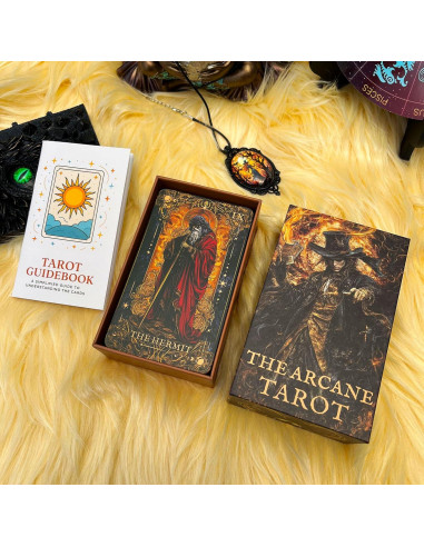 Baraja de Tarot Gótica Oscura xunjiatongda 78 Cartas con Guía