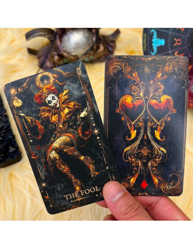 Baraja de Tarot Gótica Oscura xunjiatongda 78 Cartas con Guía