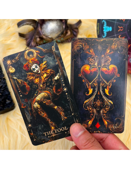 Baraja de Tarot Gótica Oscura xunjiatongda 78 Cartas con Guía