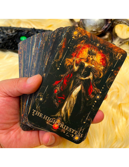 Baraja de Tarot Gótica Oscura xunjiatongda 78 Cartas con Guía