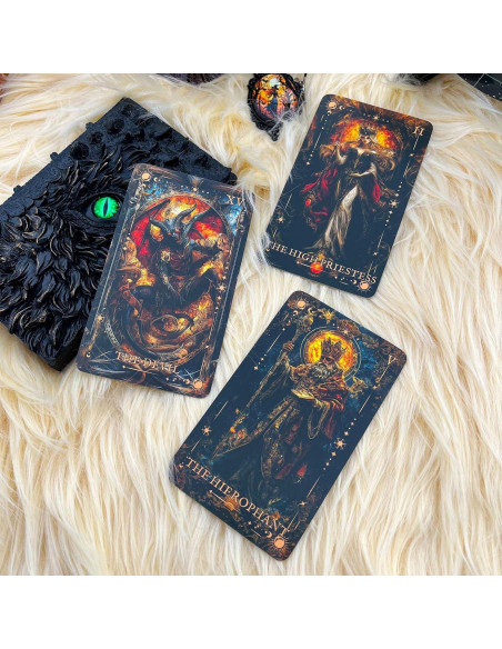 Baraja de Tarot Gótica Oscura xunjiatongda 78 Cartas con Guía