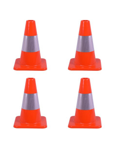 Conos de Tráfico Naranjas 30 cm - Paquete de 4 OranclUS