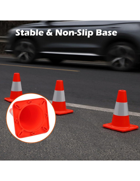 Conos de Tráfico Naranjas 30 cm - Paquete de 4 OranclUS
