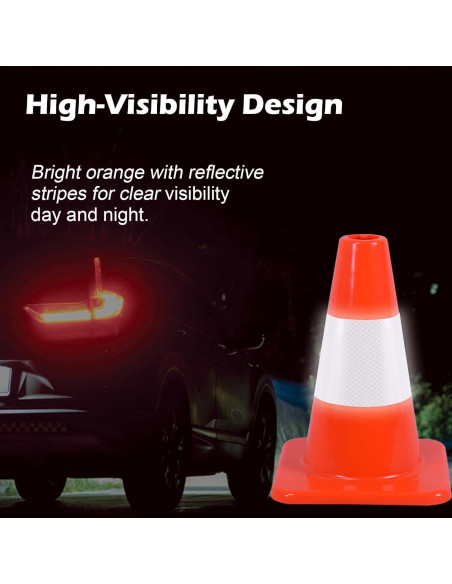 Conos de Tráfico Naranjas 30 cm - Paquete de 4 OranclUS