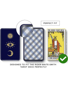 Caja de Almacenamiento para Tarot DANTAN - Metal Esotérico 13.12x8cm 2