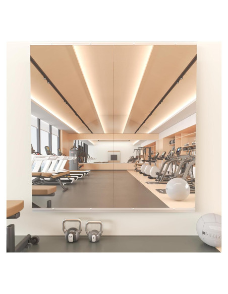 Espejo de Gimnasio Snowdool 121.9x60.9 cm 2 Piezas Vidrio Templado