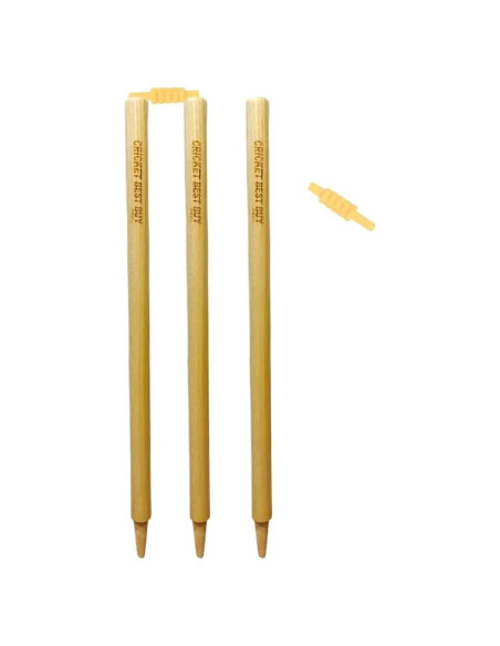Estacas de Cricket Bratla - Juego de 3 con 2 Bails 71 cm