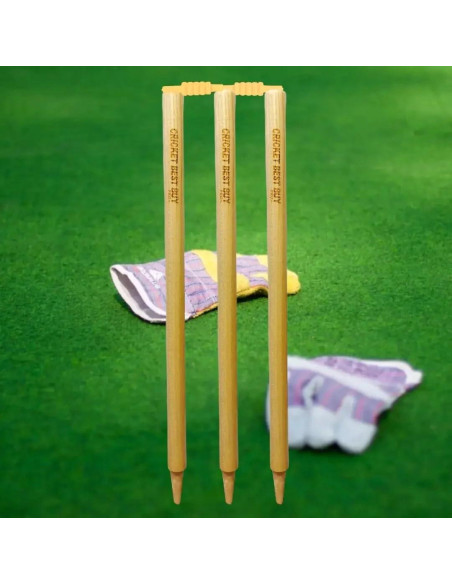 Estacas de Cricket Bratla - Juego de 3 con 2 Bails 71 cm