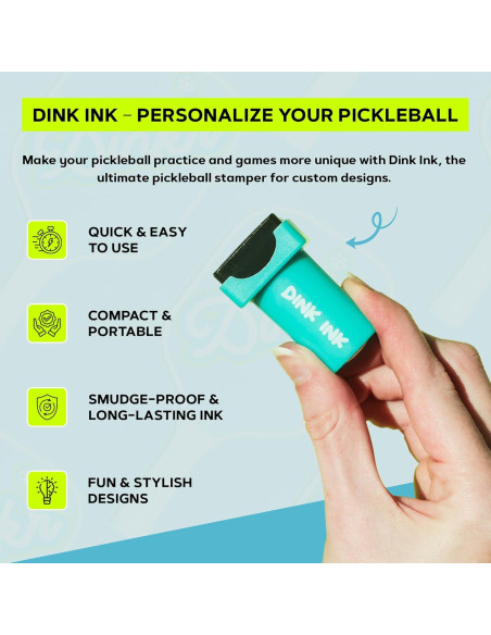 Estampador de Pickleball Dink Ink - Tinta Duradera y Fácil de Usar