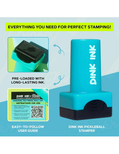 Estampador de Pickleball Dink Ink - Tinta Duradera y Fácil de Usar