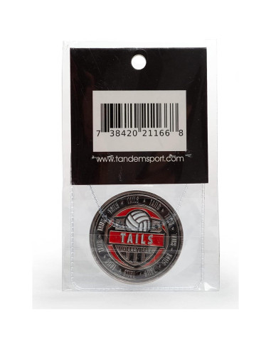 Moneda de Volibol Tandem Sport - Cara y Cruz - 3.81 cm