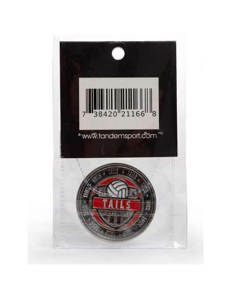 Moneda de Volibol Tandem Sport - Cara y Cruz - 3.81 cm