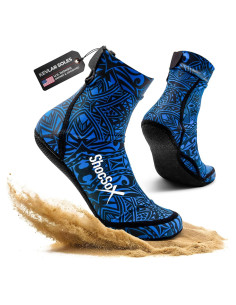 Calcetines de Voleibol de Playa ShocSox Talla Grande Azul