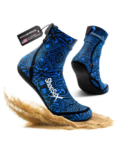 Calcetines de Voleibol de Playa ShocSox Talla Grande Azul