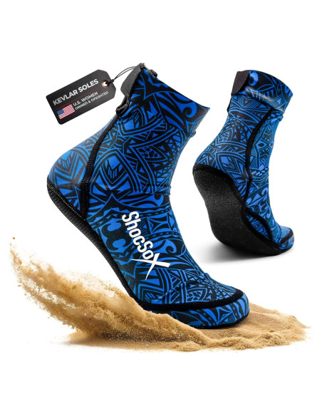 Calcetines de Voleibol de Playa ShocSox Talla Grande Azul