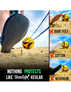Calcetines de Voleibol de Playa ShocSox Talla Grande Azul 2