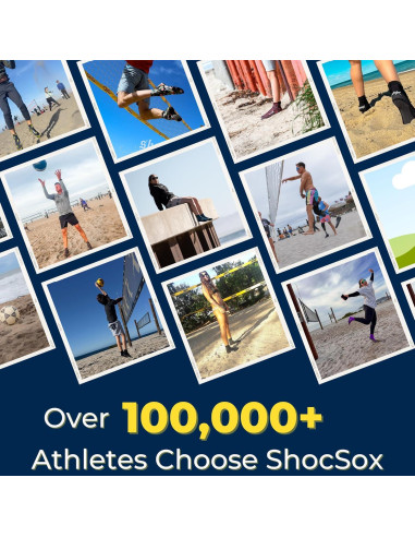 Calcetines de Voleibol de Playa ShocSox Talla Grande Azul