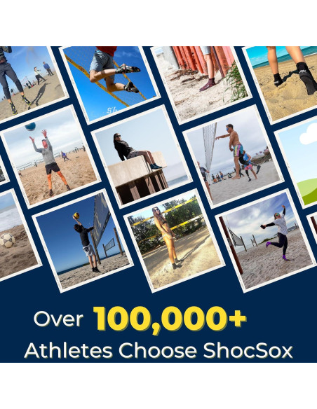 Calcetines de Voleibol de Playa ShocSox Talla Grande Azul