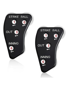 Contador de Umpire Deekin 4 Ruedas Clicker Negro para Béisbol