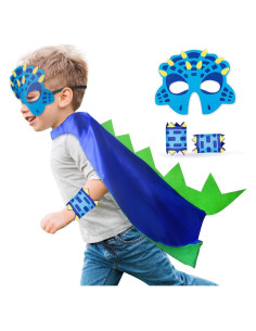 Disfraz de Dinosaurio iROLEWIN para Niños con Capa y Máscara