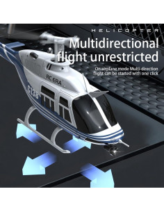Helicóptero RC FLYCOLOR C138 6CH Giroscopio Estable 1/33 2