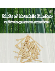 Tees de Golf de Bambú 110 Pcs 8.26 cm Biodegradables JYWYBF 2