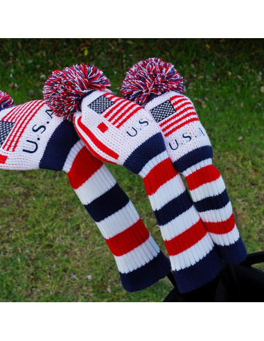 Cubierta de cabeza de palo de golf Craftsman, pom pom EE. UU.