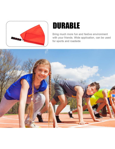 Banderas Rojas de Árbitro Healvian 45x36cm para Fútbol y Voleibol