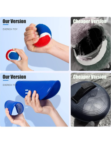 Juego de Lanzar y Atrapar EVERICH 4 Palas y 4 Pelotas