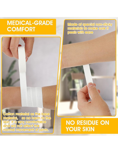 Cinta Atlética para Dedos COMNICO 2 Rollos Blanca 20x12 cm