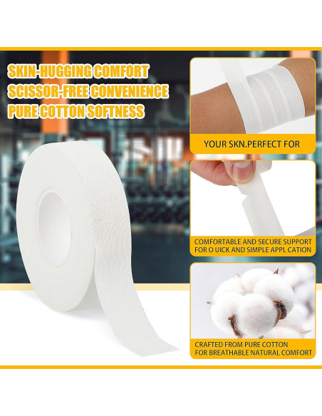 Cinta Atlética para Dedos COMNICO 2 Rollos Blanca 20x12 cm