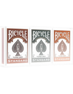 Paquete de 3 Barajas de Cartas Bicycle Color Series 2