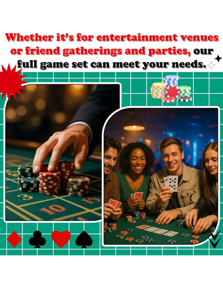 Juego de Póker Texas Holdem JolliLudo 200 Fichas y Accesorios