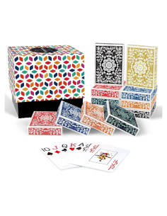 Juego de Cartas Jumbo Metsyth - 12 Barajas Coloridas 63x88mm