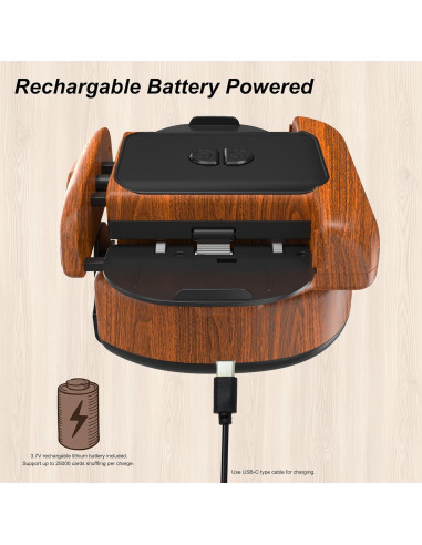 Barajador Automático de Cartas Joymanic para 2 Barajas - Silencioso y Portátil