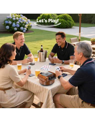 Barajador Automático de Cartas Joymanic para 2 Barajas - Silencioso y Portátil