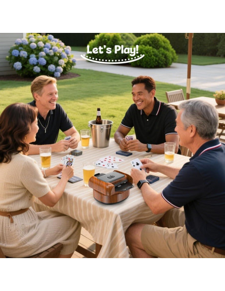 Barajador Automático de Cartas Joymanic para 2 Barajas - Silencioso y Portátil