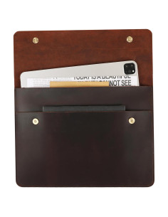 Funda de Piel DUKE&COW para iPad Pro 13" - Marrón Oscuro