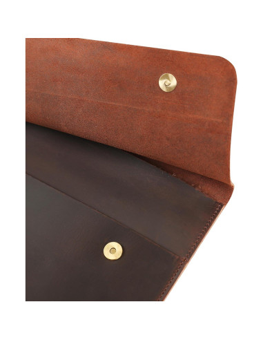 Funda de Piel DUKE&COW para iPad Pro 13" - Marrón Oscuro